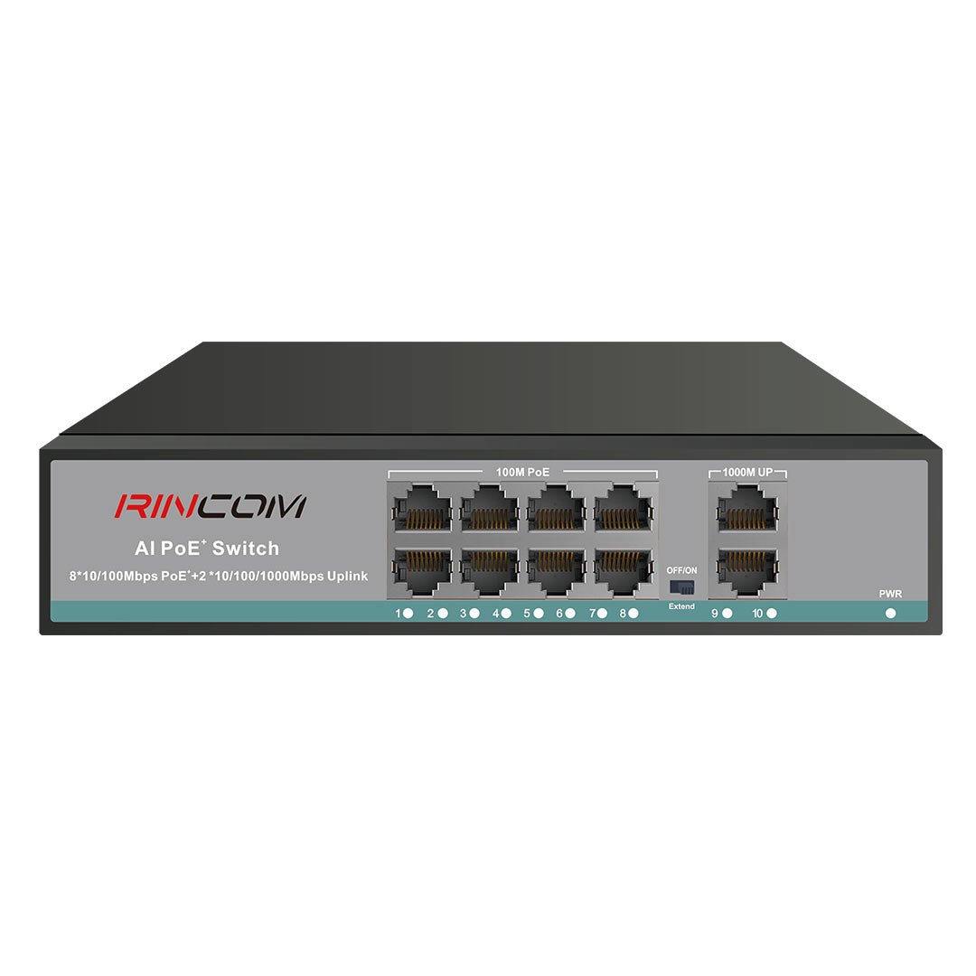 8-Port-PoE RINCOM POE FULL GIGA 8+2 PORT SWITCH - Image 1